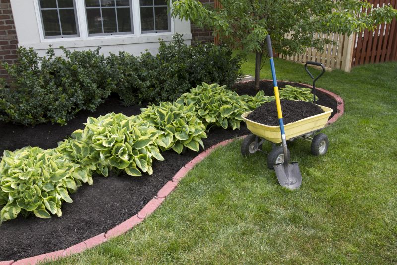Red Mulch Installation in Ventura County, CA